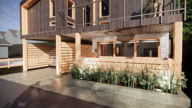 Split House fusion-entrance