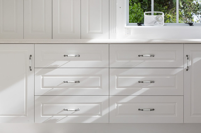 White country kitchen cabinetry country-kitchen