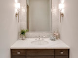 Transitional Powder Room by 41 West