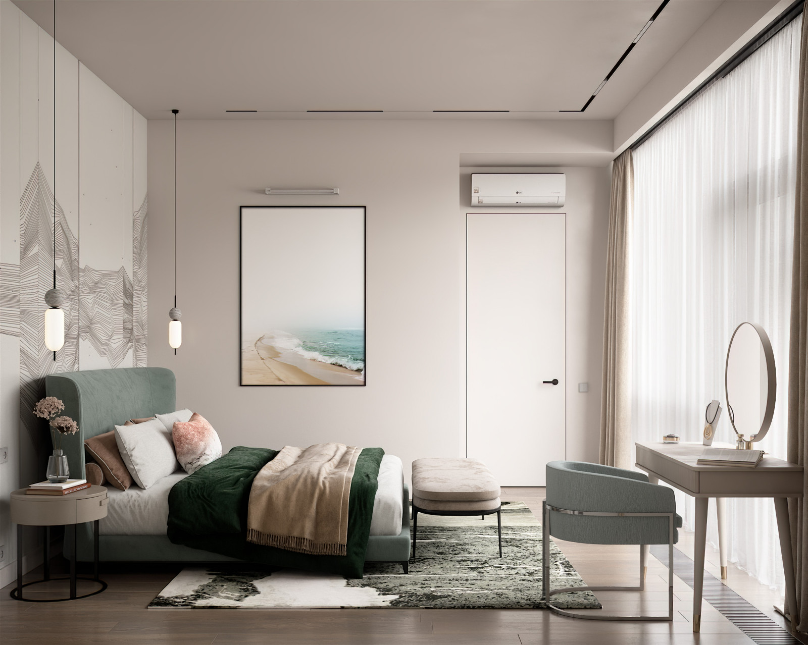 Мастер-спальня. Второй этаж.