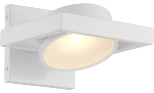 Hawk LED Pivoting Head Wall Sconce, White Finish, Lamp Included
