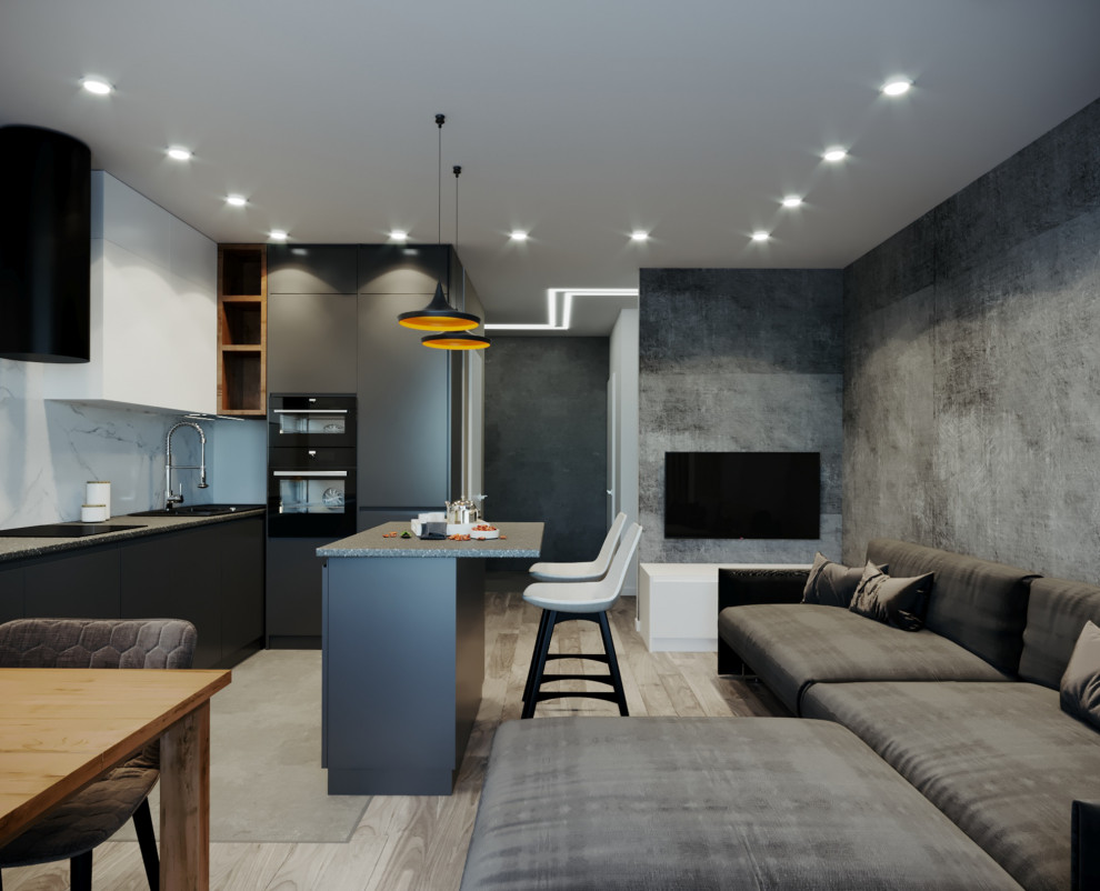 Дизайн трехкомнатной квартиры в Новосибирске