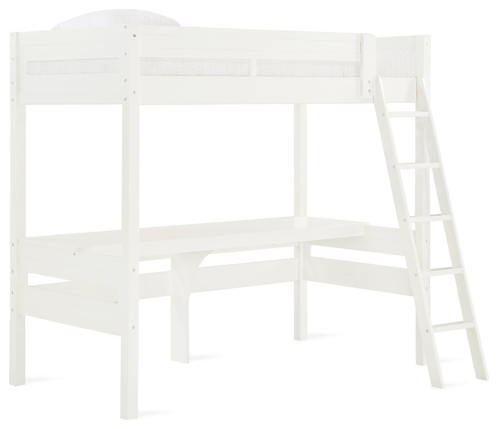 Abby Loft Bed, White - Traditional - Loft Beds - By Dorel Home ...