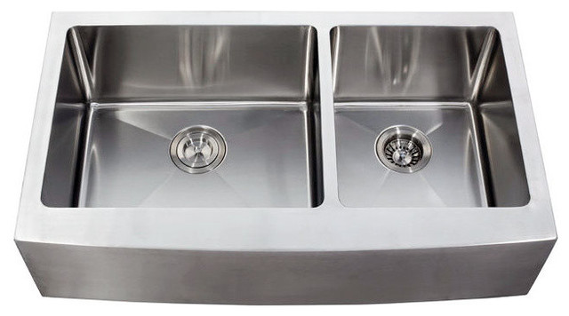 36 Stainless Steel Curved Front Farm, Farmhouse Sink 36
