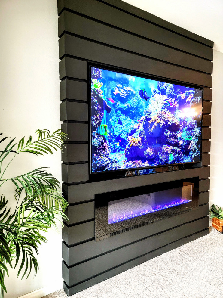 Custom Fireplace & Entertainment Center Family Room Phoenix by