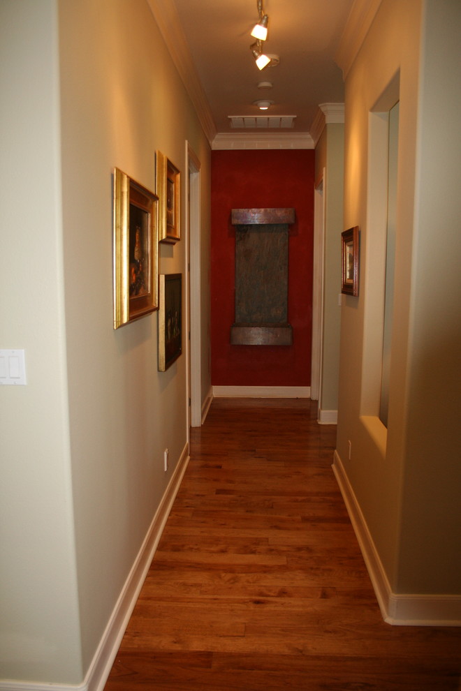 Hallway - traditional hallway idea in Austin