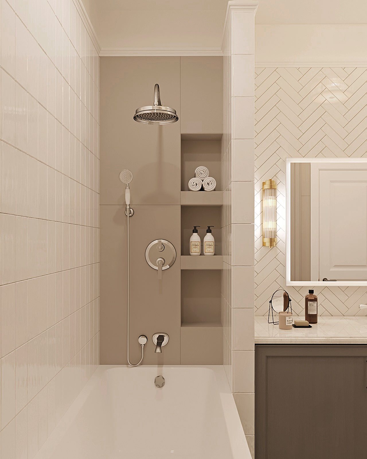 Современный интерьер с классическими элементами