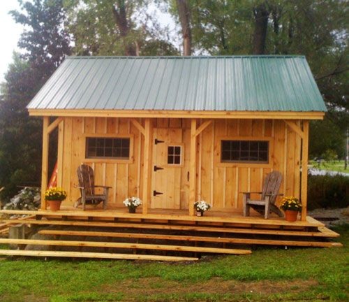  diy  Tiny  House  Plans  50 Vermont Cottage Option A 16x20