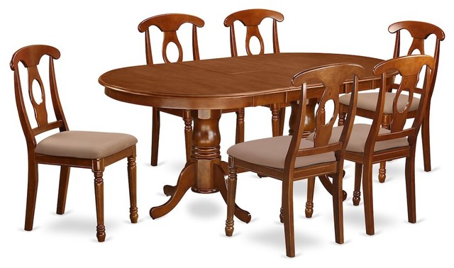 7-Piece Dining Room Set, Table, 6 Chairs - Contemporary - Dining Sets