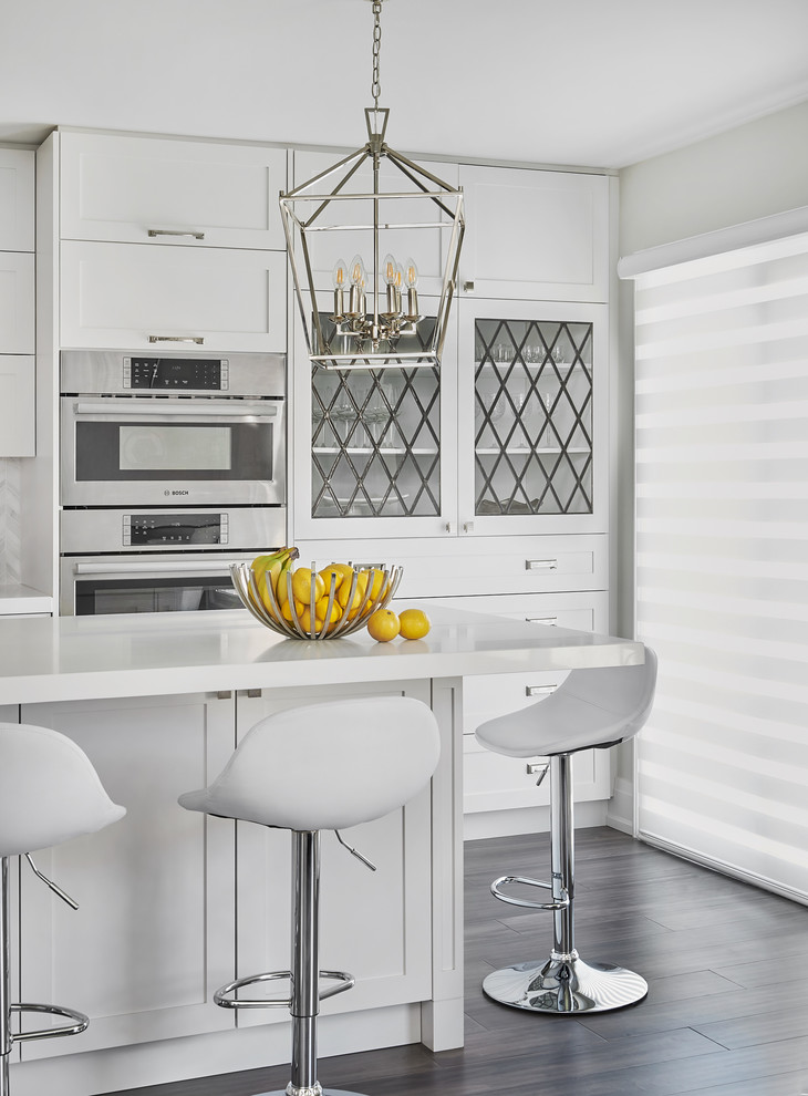 Inspiration for a small transitional kitchen remodel in Toronto