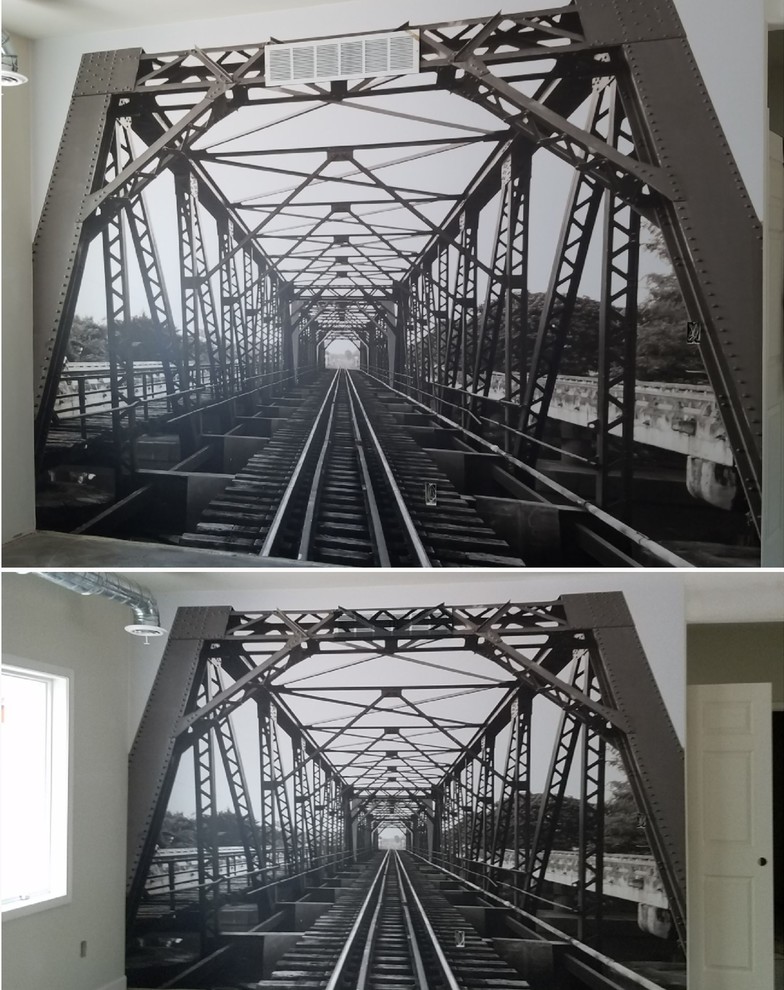 Wallpaper Mural Install: Bridge