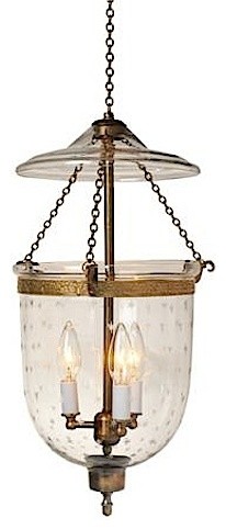 glass bell jar pendant light