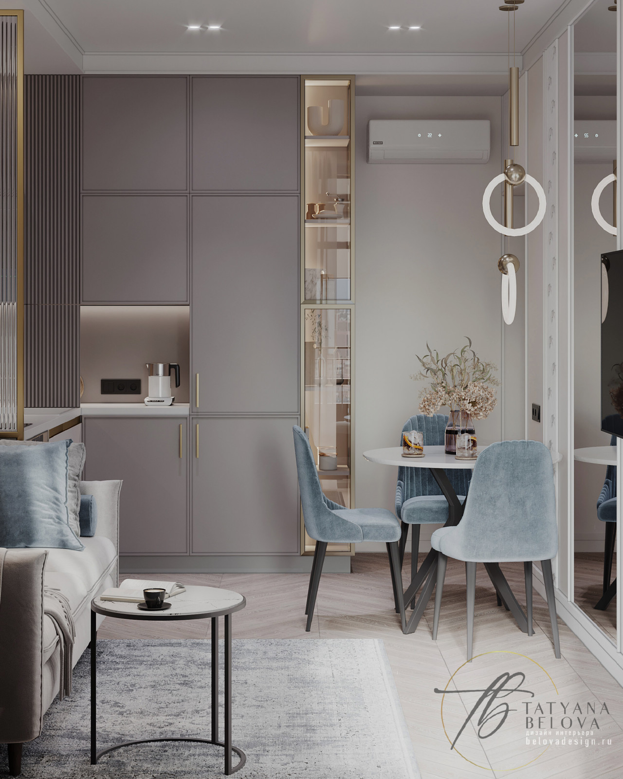 Метрополис, однокомнатная квартира 44,4 кв.м