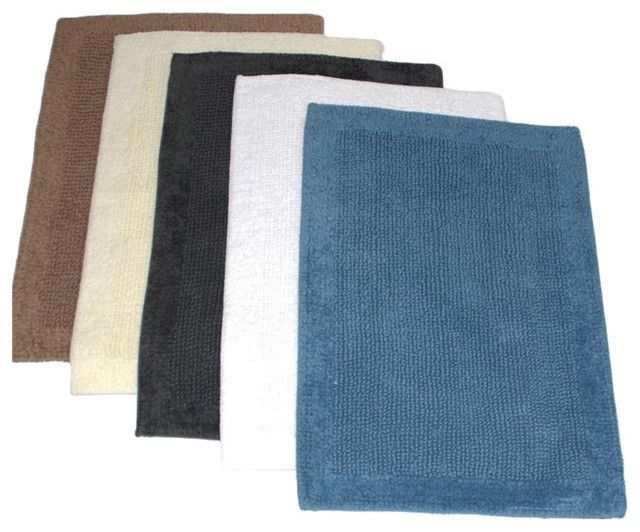 Nautica Reversible Cotton 2 Piece Bath Rug Set Contemporary Nautica Reversible Cotton 2 Piece Bath Rug Set