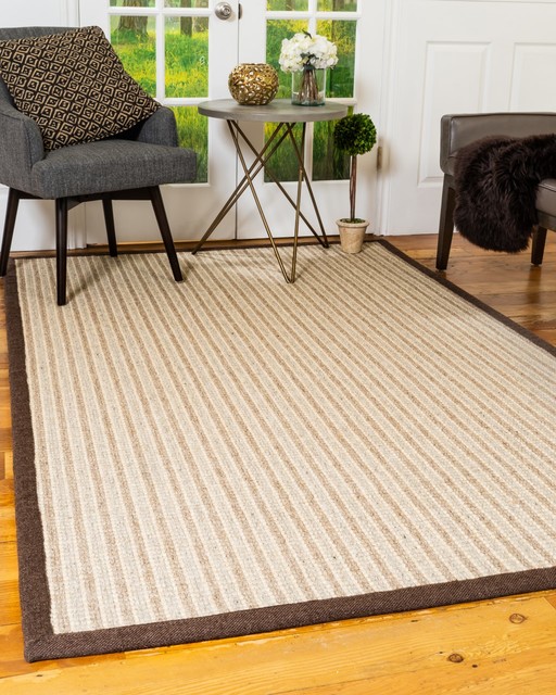 Natural Area Rugs 100% Natural Fiber Windsor Multi-Color Wool Jute Rug ...