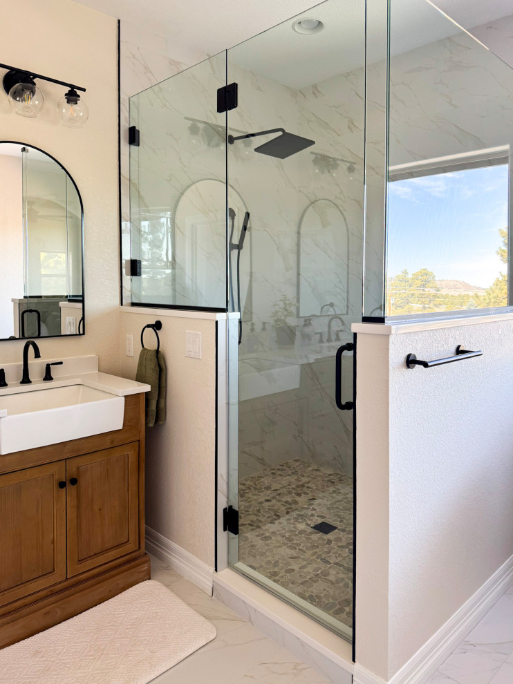 Modern Farmhouse Primary Bath and Guest Bath