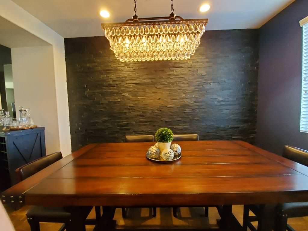 Accent wall and Kitchen details