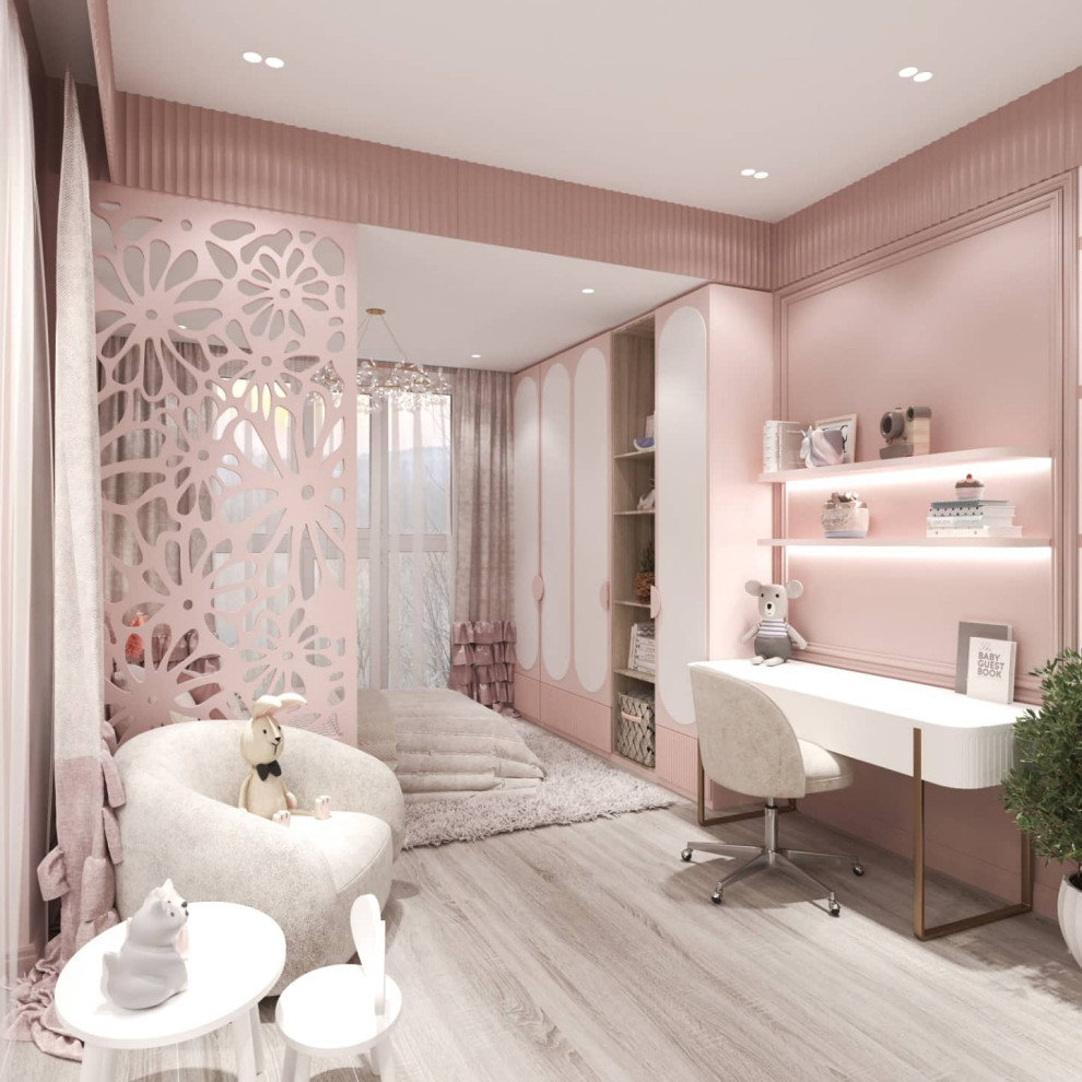 Милейшая детская для девочки в загородном доме