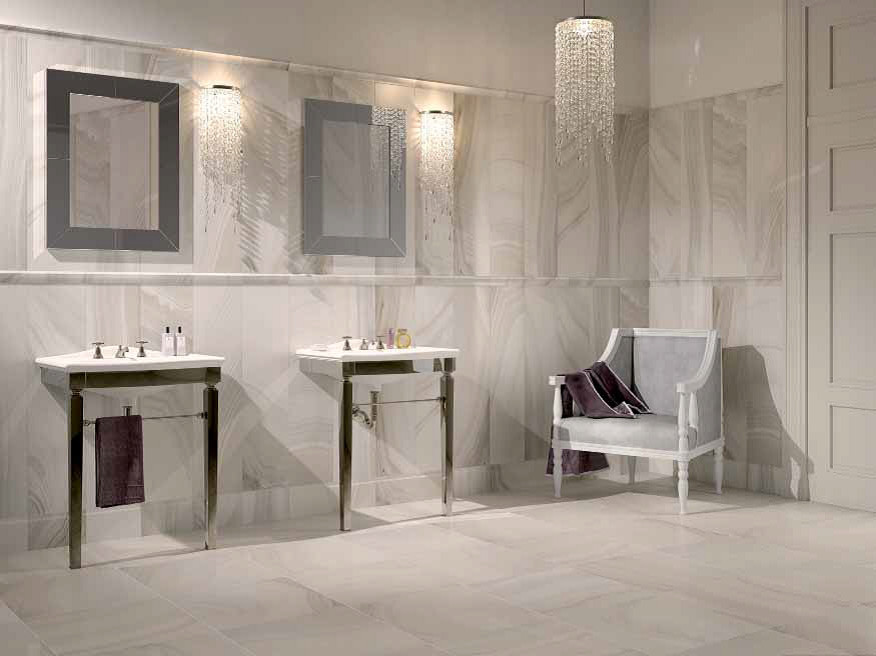 Example of a transitional home design design in New York