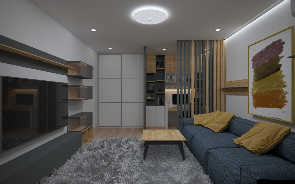 Современный проект квартиры для молодой семьи!