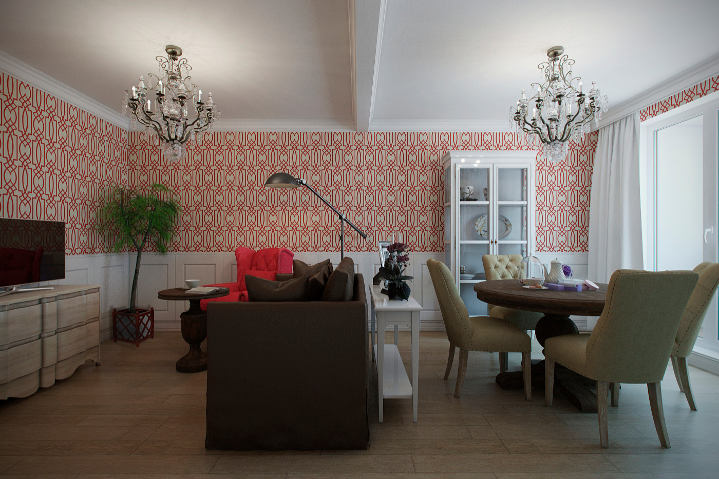 ГОСТИНАЯ В МОСКОВСКОЙ КВАРТИРЕ