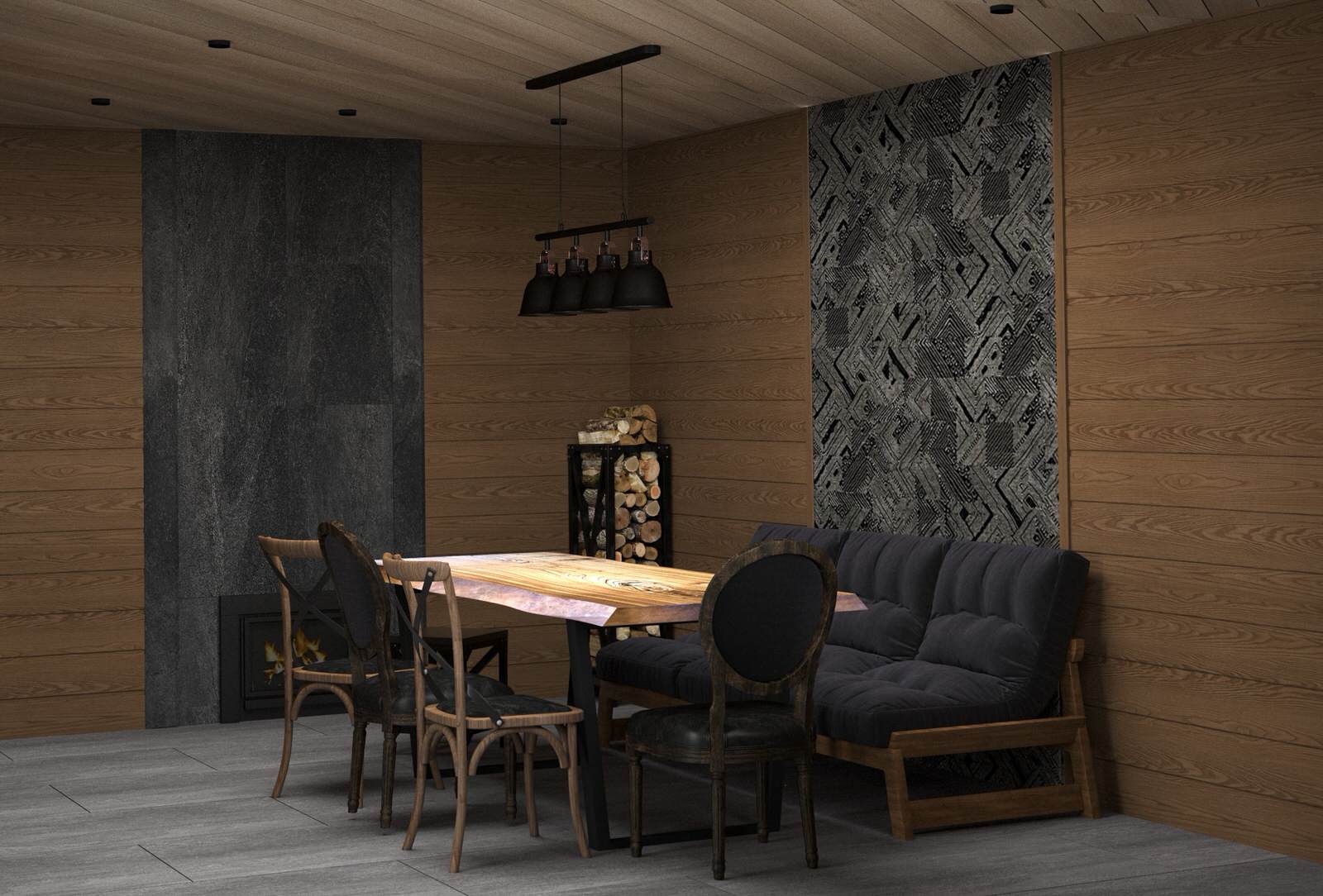 Баня в стиле Лофт