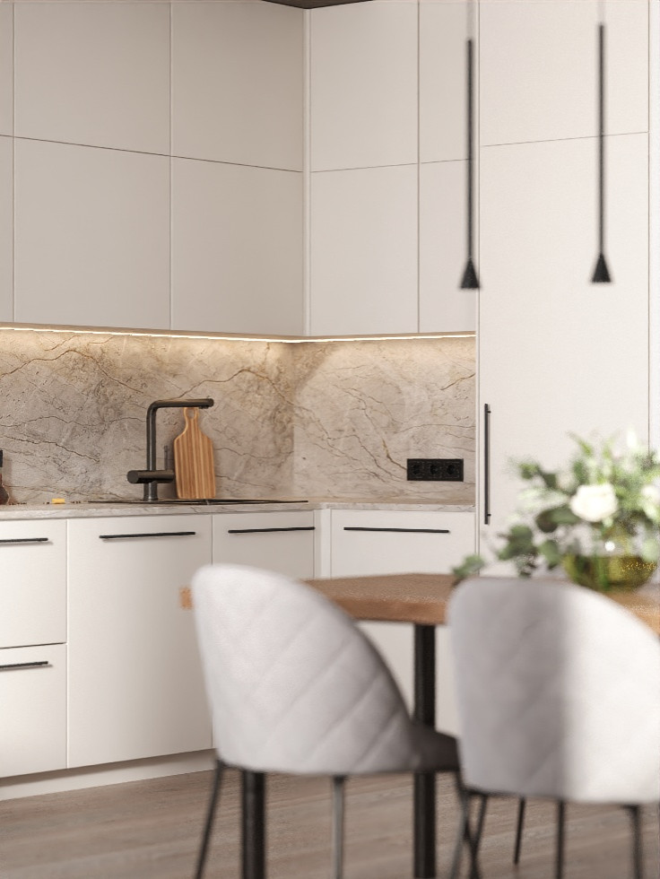 Квартира для молодой семьи в современном стиле