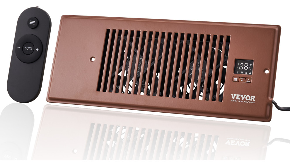 VEVOR Quiet Register Booster Fan Heating / Cooling Registers, 4"x12