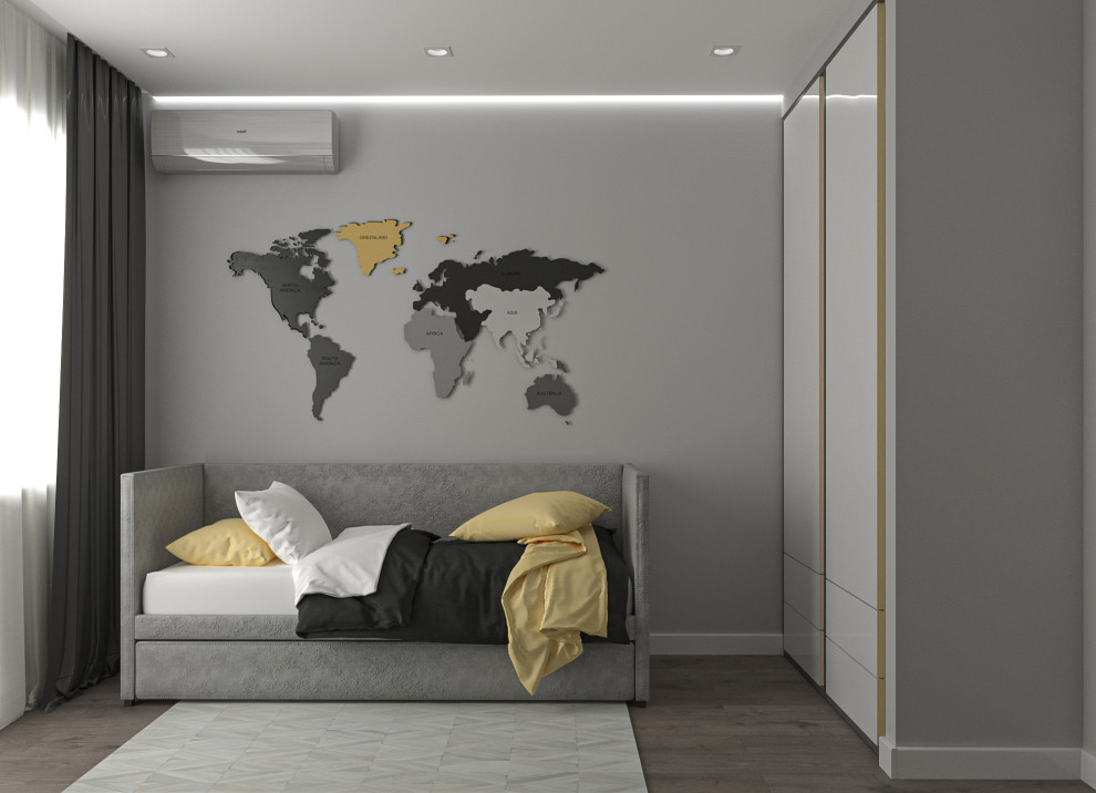 трехкомнатная квартира в современном стиле