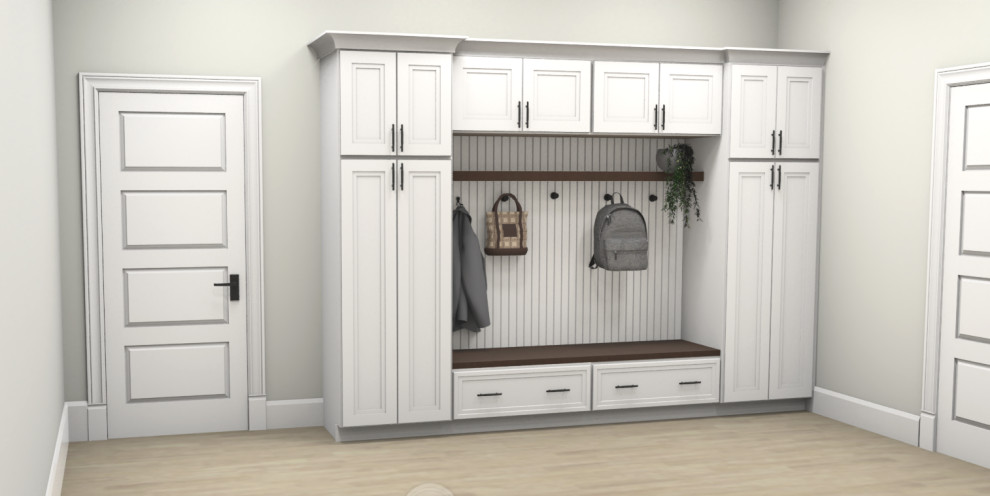 Example of a transitional entryway design in St Louis