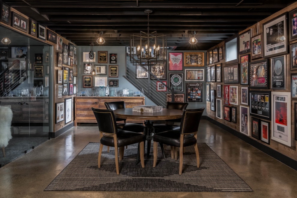 Rock Star Industrial Basement - Industrial - Basement - Philadelphia ...