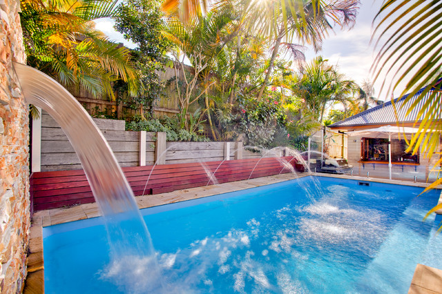 Symphony Pool & Neptune Spa with water feature in