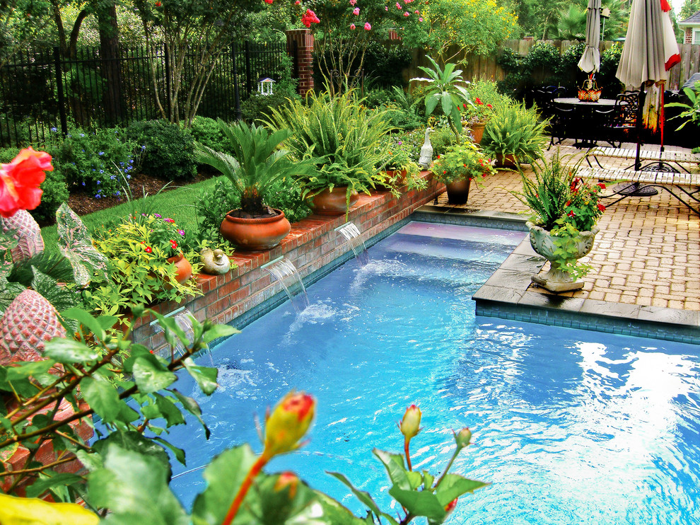 Mirror Lake Small Space Pools Traditional Pool Houston by