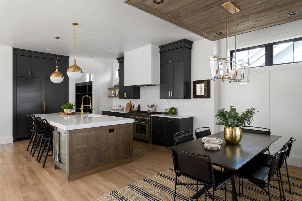 This is an example of a contemporary kitchen in Boise.