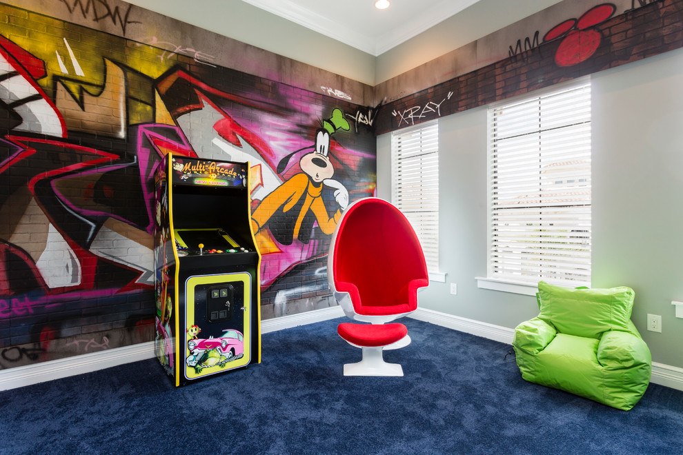 Design ideas for a contemporary kids' room in Orlando.
