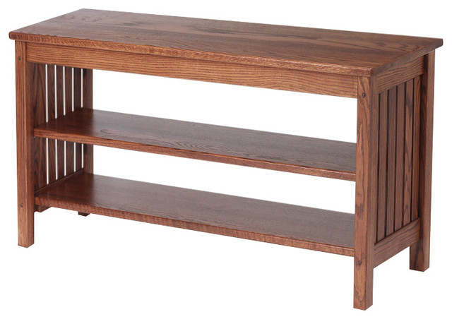 Mission Style Solid Oak Tv Stand 41 Traditional Entertainment Mission Style Solid Oak Tv Stand 41