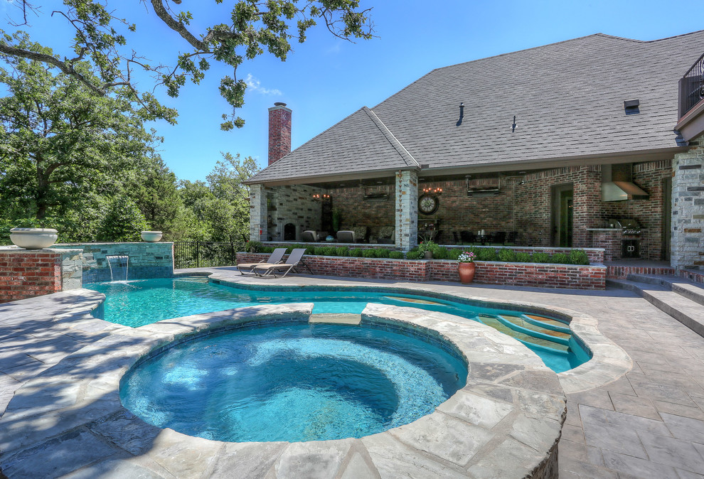 This is an example of a traditional pool in Oklahoma City.