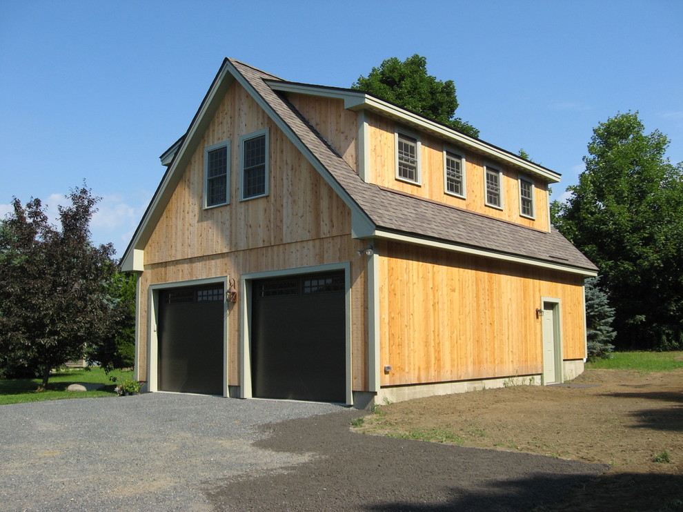 This is an example of a large country shed and granny flat in Boston.