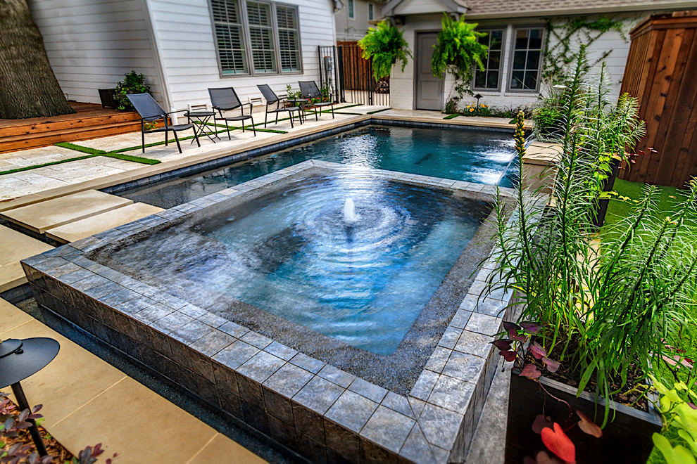 Inground Spa Designs Plano, Dallas, Highland Park Pool Dallas by