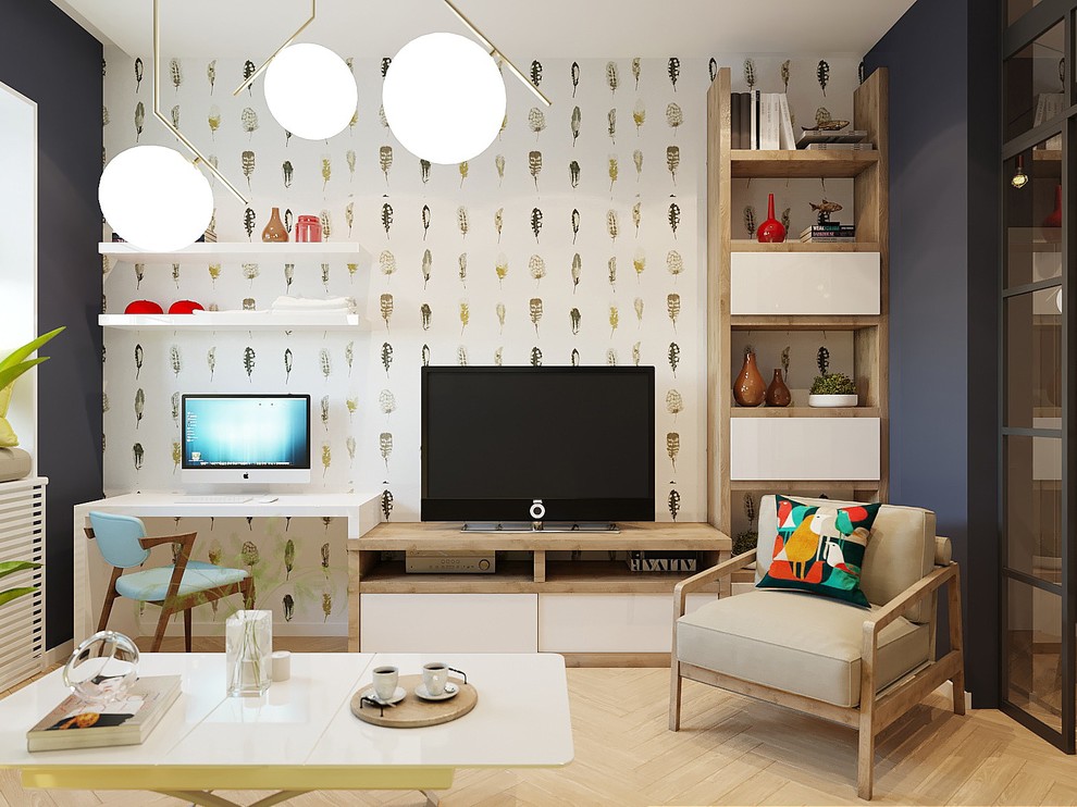 Двухкомнатная квартира на ул. Советская в стиле mid-century