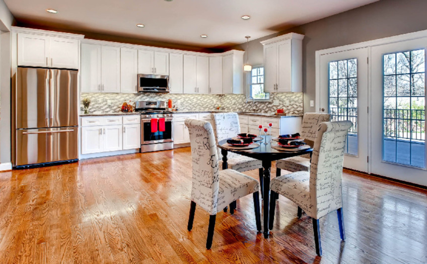 Clean and bright kitchen