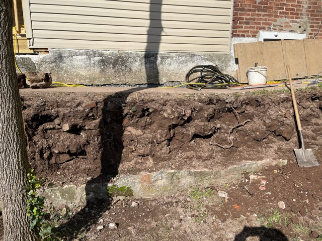 Retaining Wall In Progress