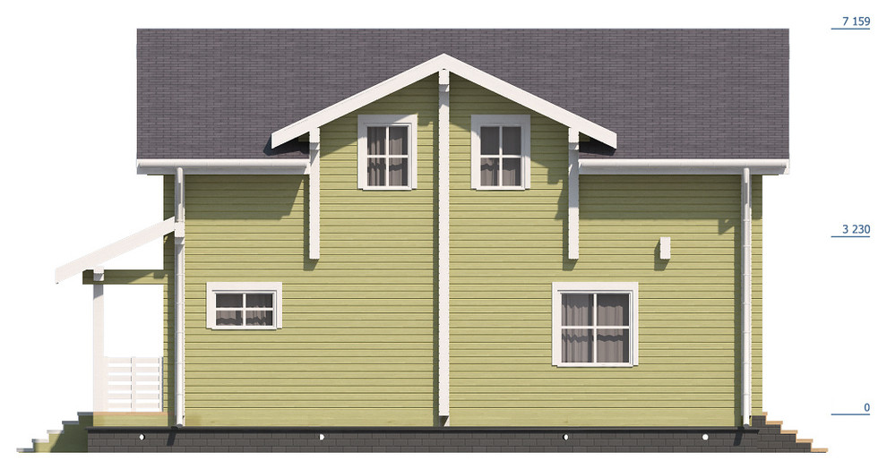 Дом из профилированного бруса "Сергиев Посад"