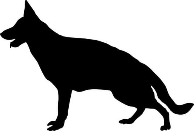 German Shepherd Dog Stencil - Traditional - Wall Stencils - by Stencil Ease