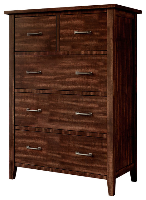 Elliott Distressed Wood Chest Transitional Dressers By