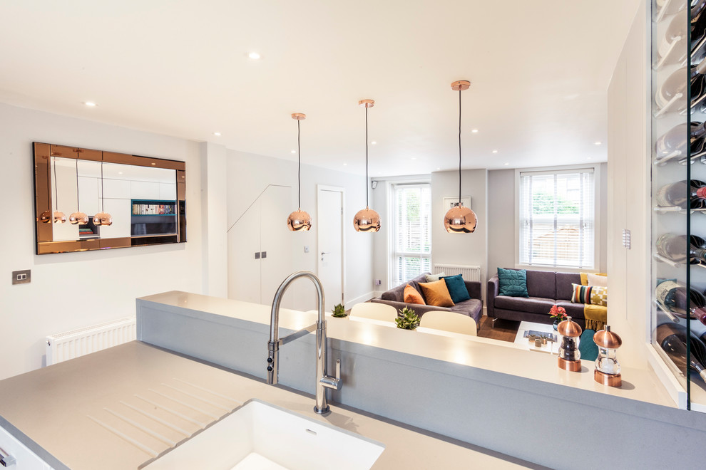 Inspiration for a contemporary living room in London.