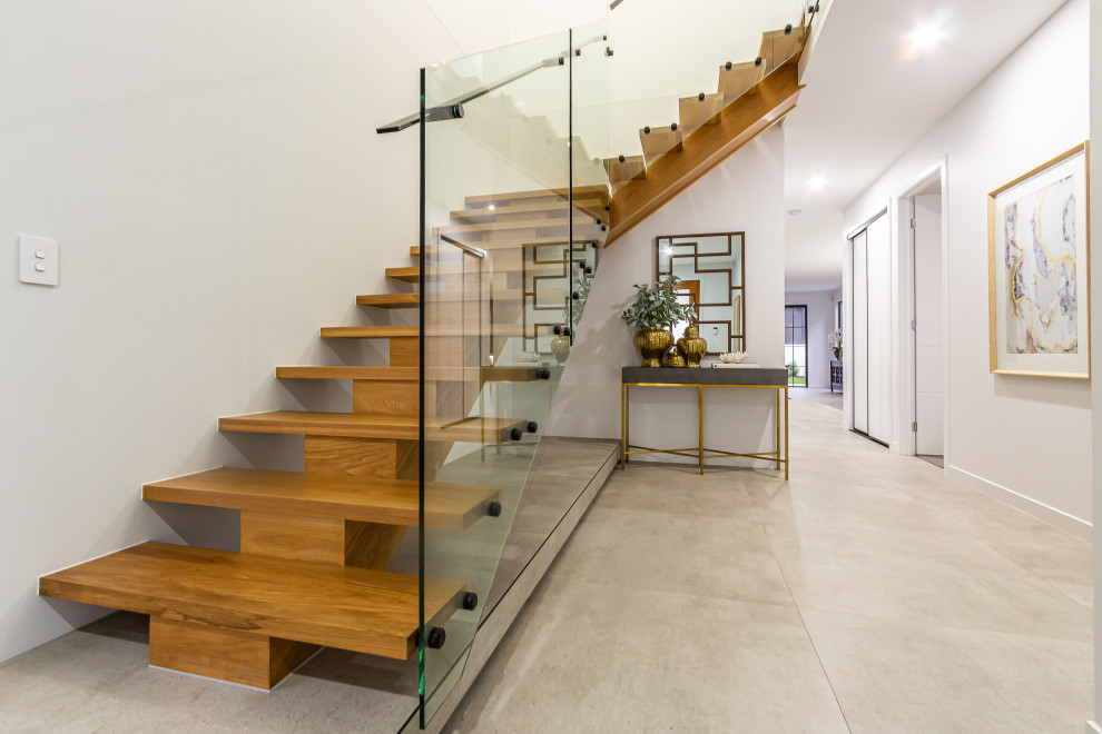 Contemporary staircase in Brisbane.