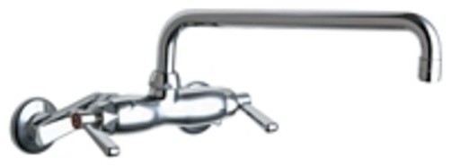 Chicago Faucets 445-L12E35AB Wall Mounted Pot Filler Faucet - Chrome
