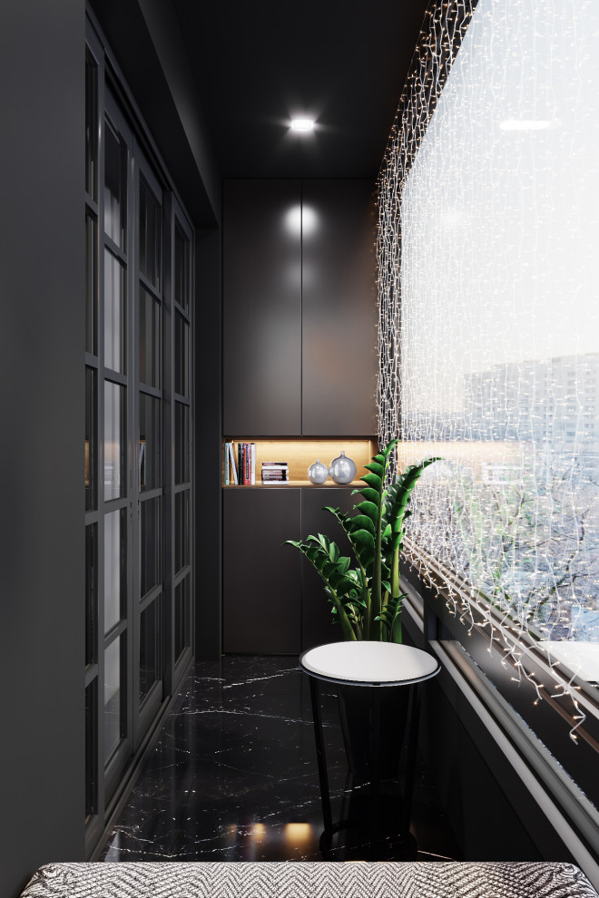 Квартира в черных тонах