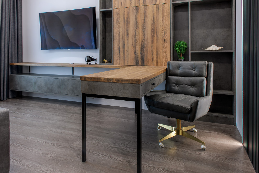 Кабинет. Дизайн проект квартиры на Петровском острове